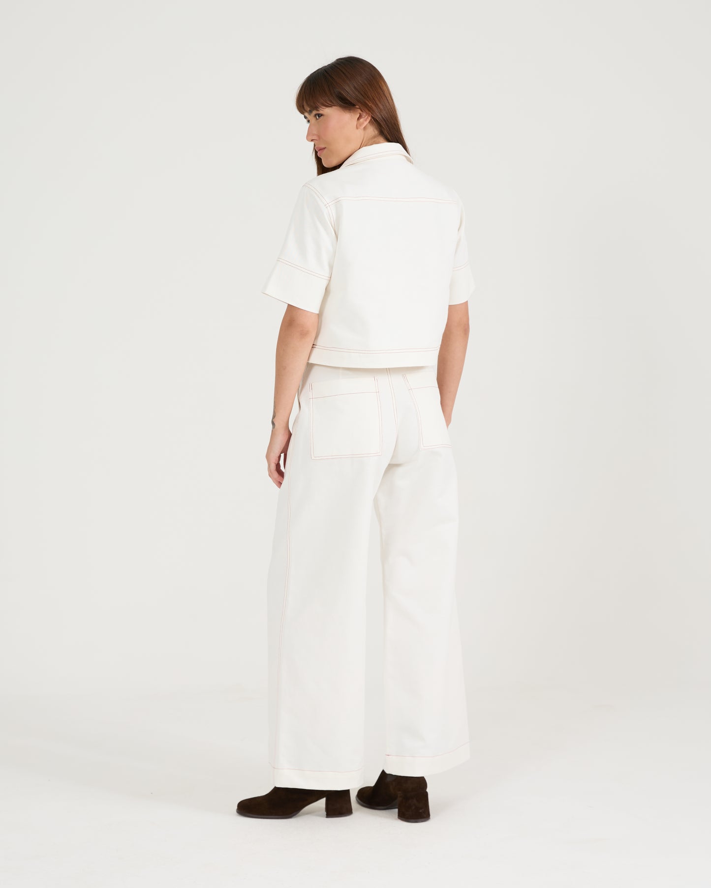 Pantalona Twill Bordô