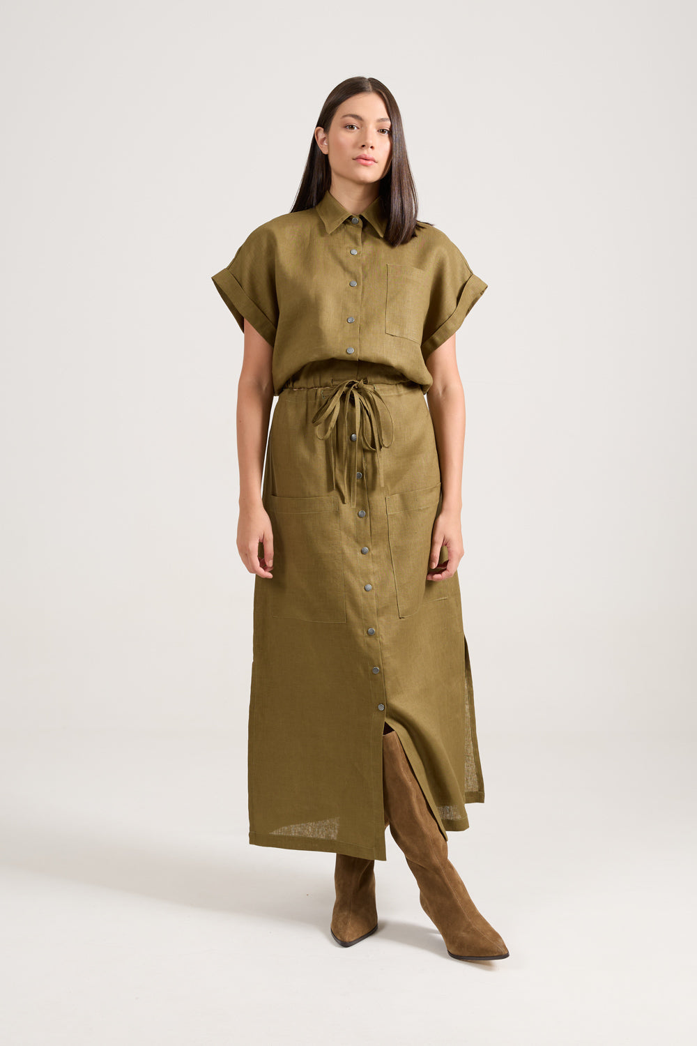Saia Pocket Verde Musgo