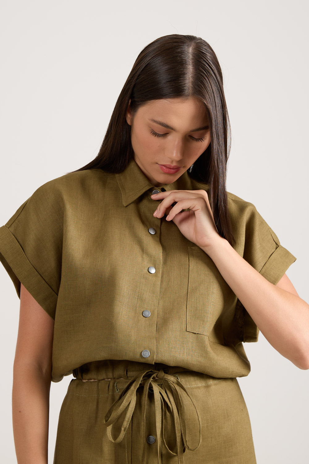 Camisa Pocket Verde Musgo