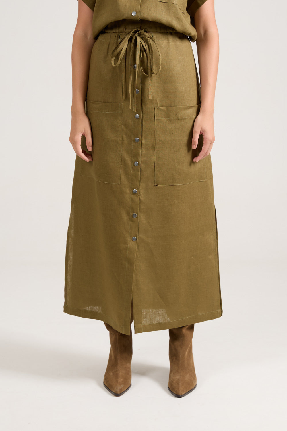 Saia Pocket Verde Musgo