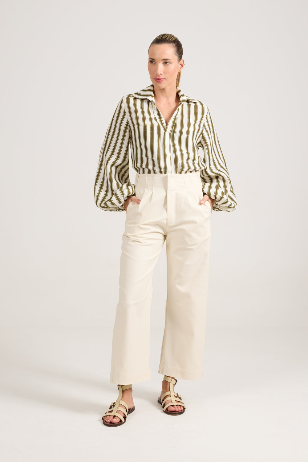 Calça Paper Creme