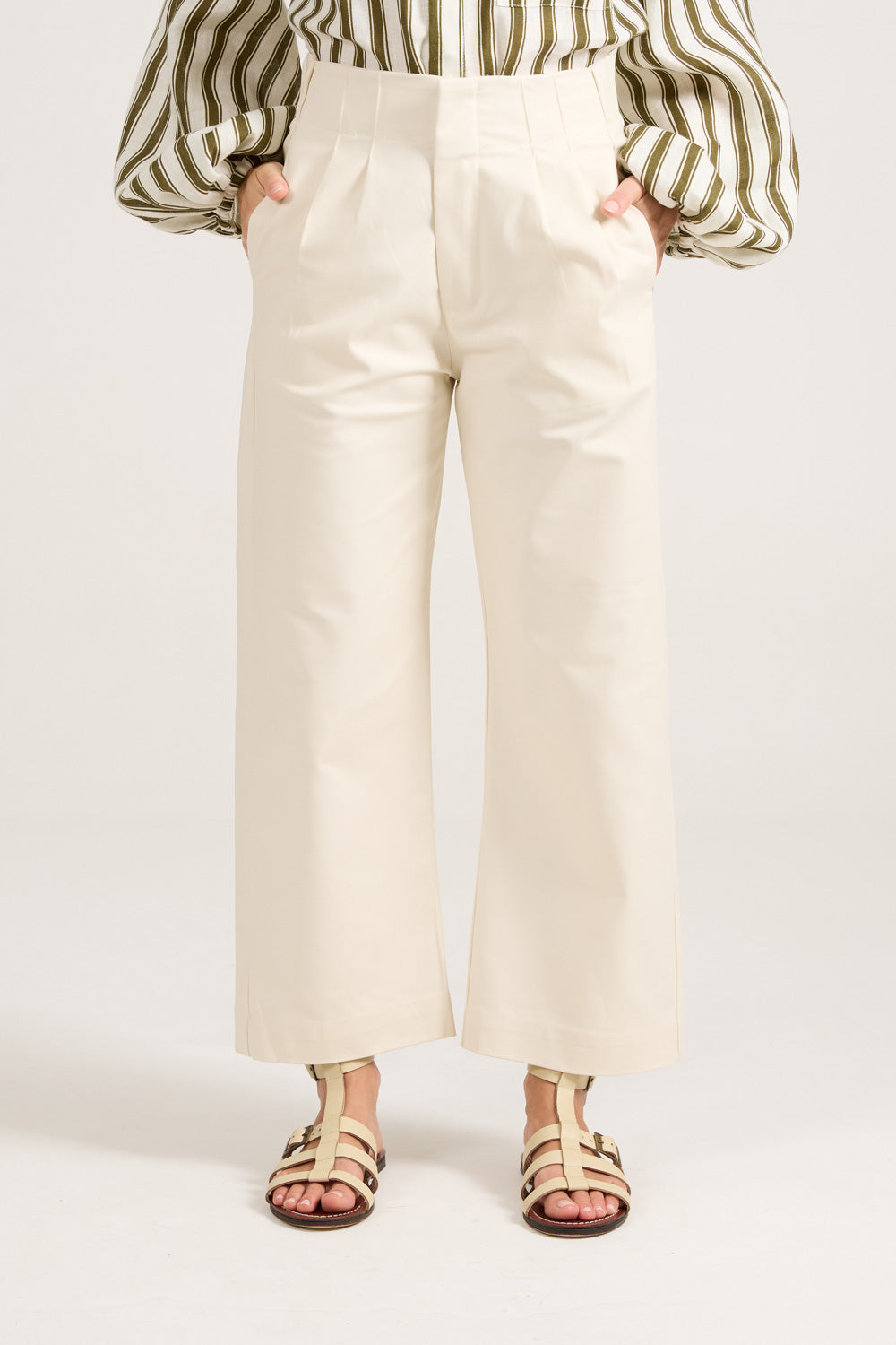 Calça Paper Creme