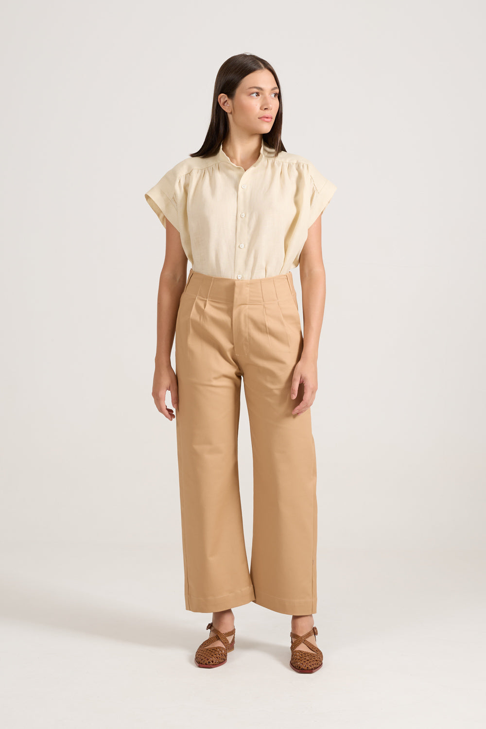 Calça Paper Caramelo
