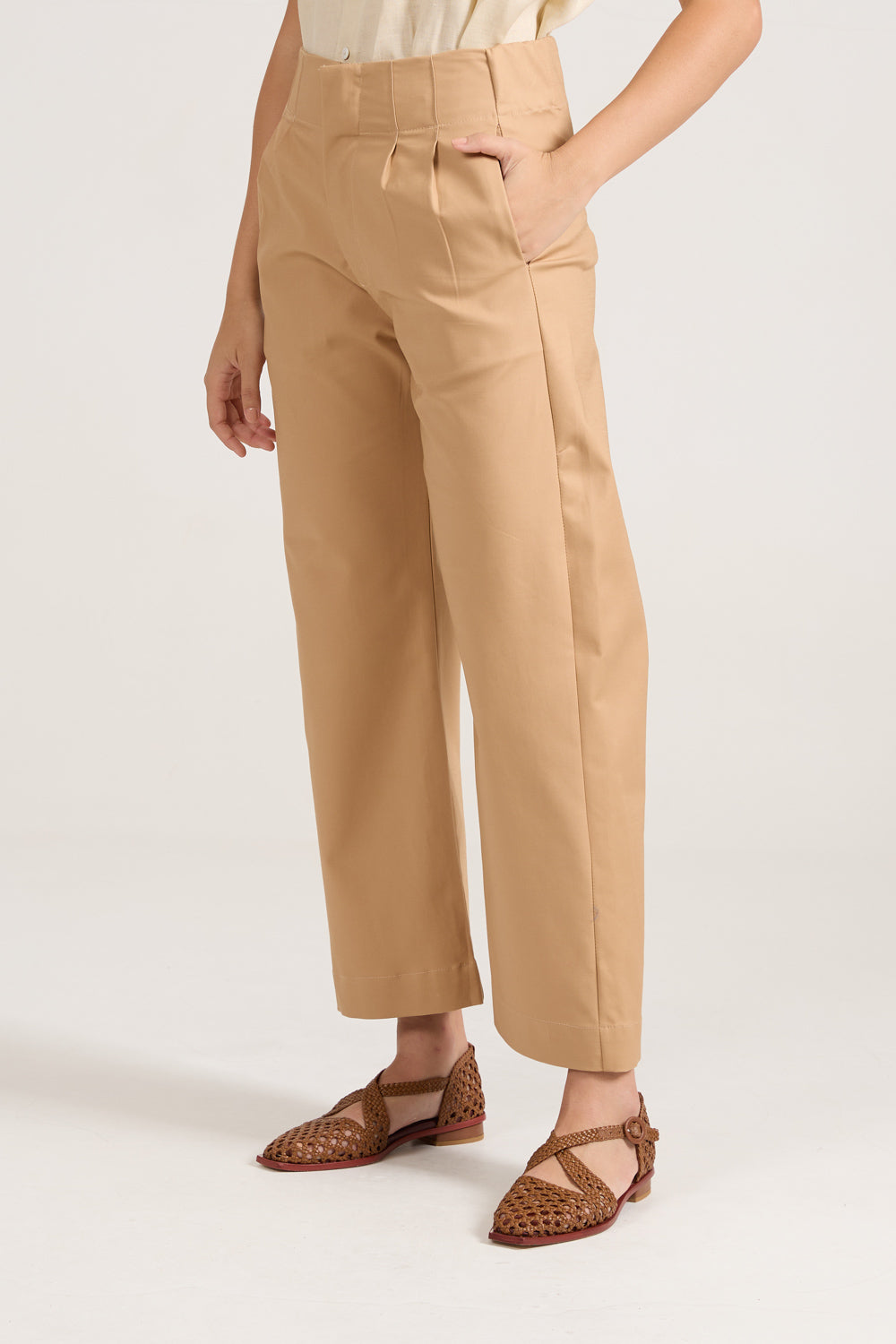 Calça Paper Caramelo