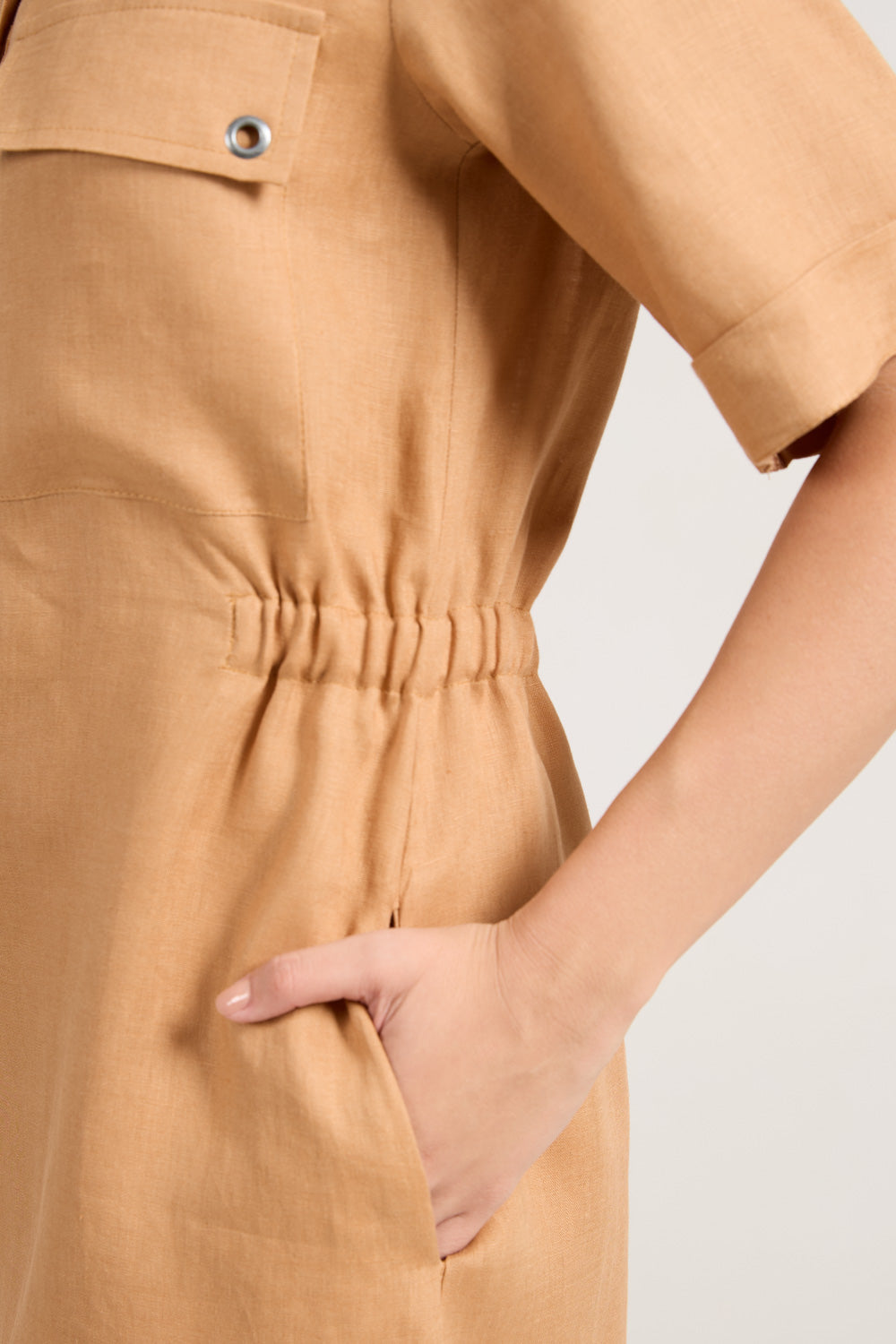 Chemise Curta Caramelo