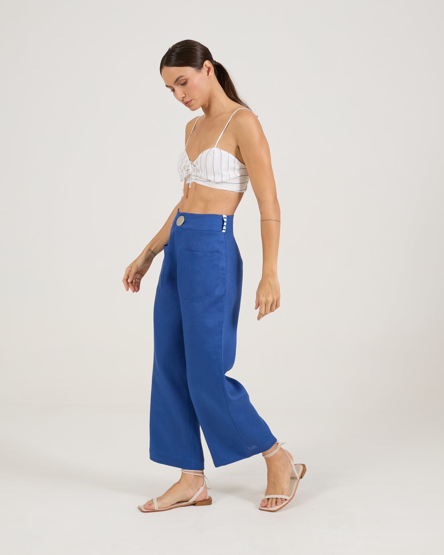 Calça Tricot Azul