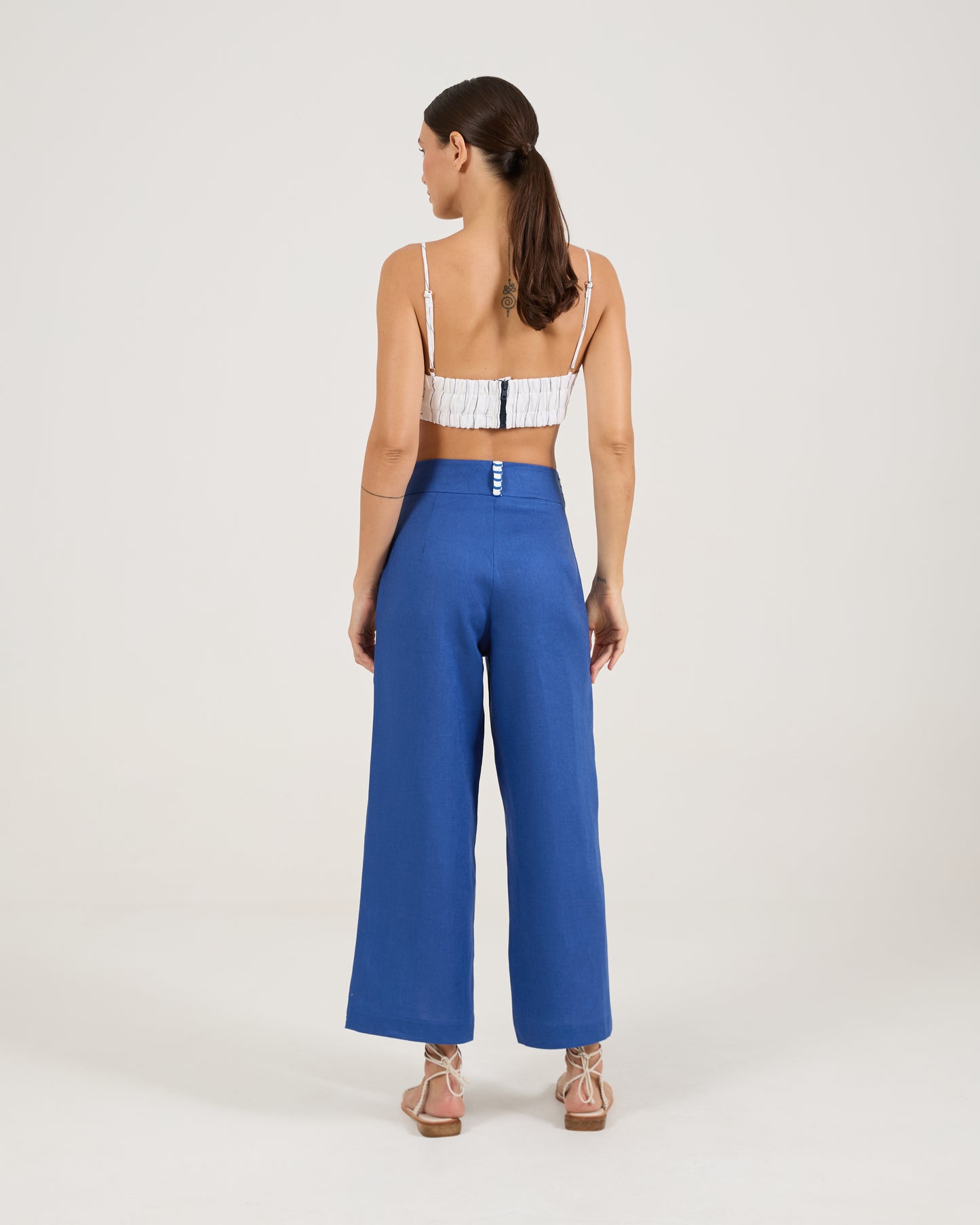 Calça Tricot Azul