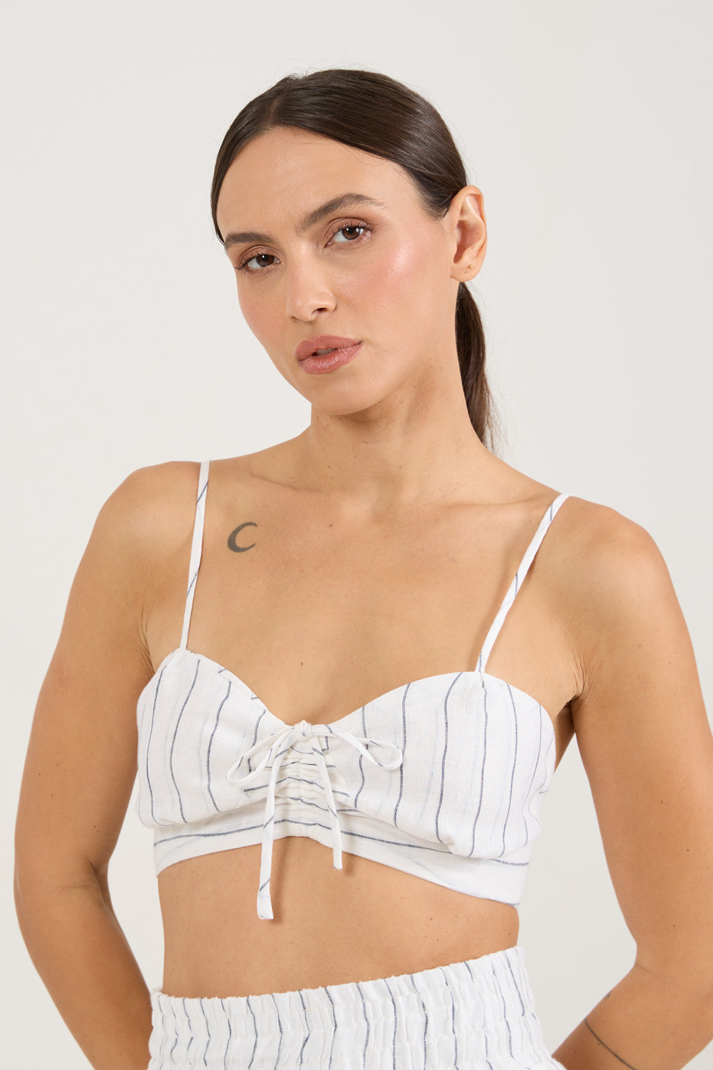 Cropped Navy Azul