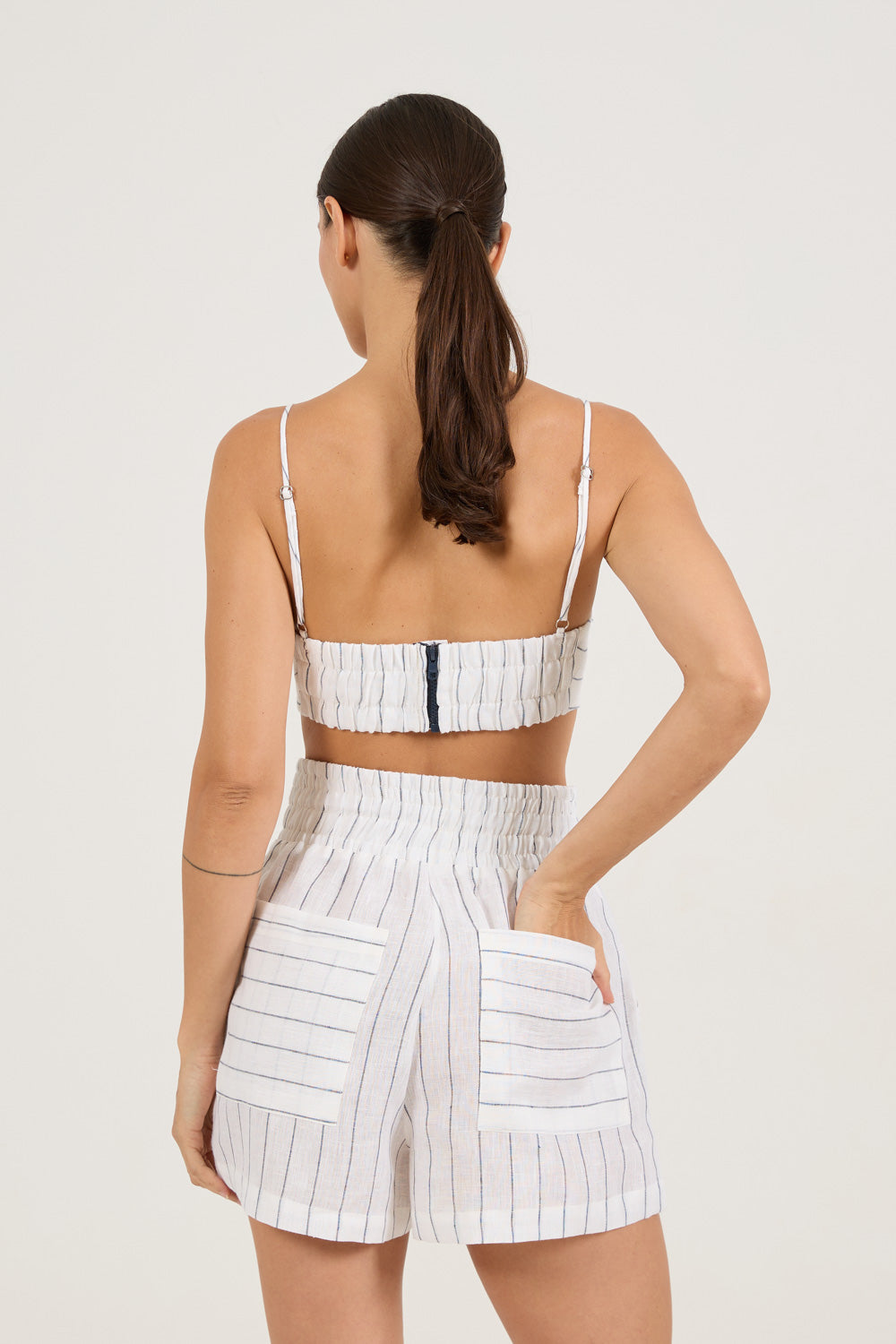 Cropped Navy Azul