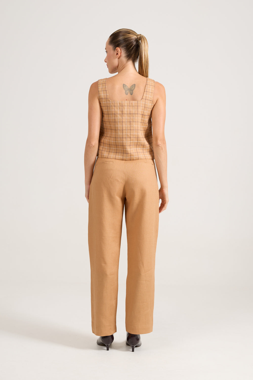 Calça Little Pocket Caramelo