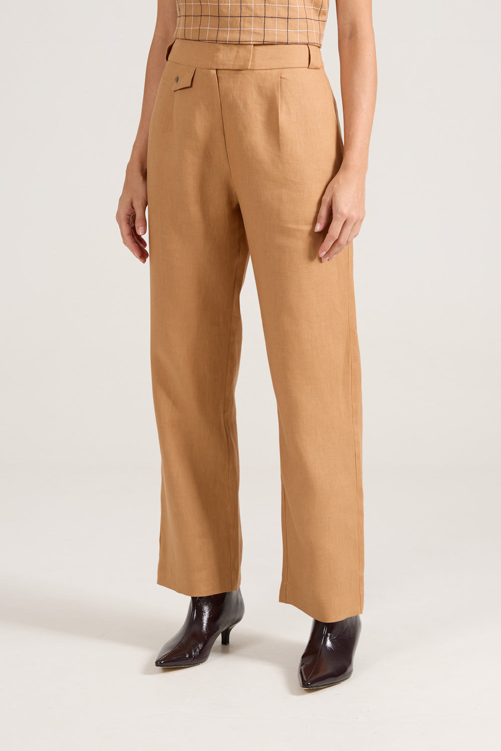 Calça Little Pocket Caramelo