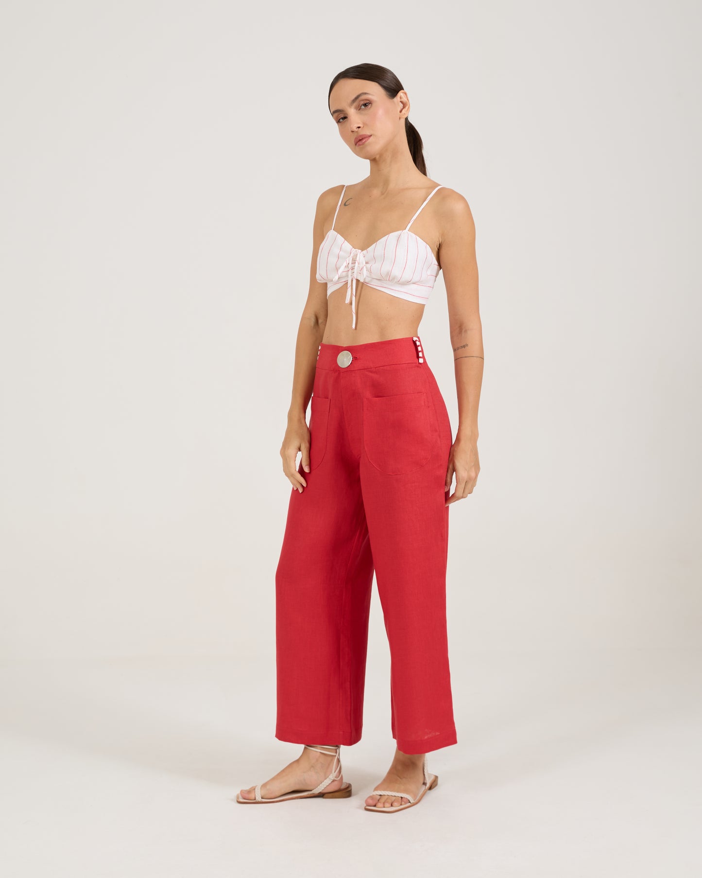 Calça Tricot Vermelha