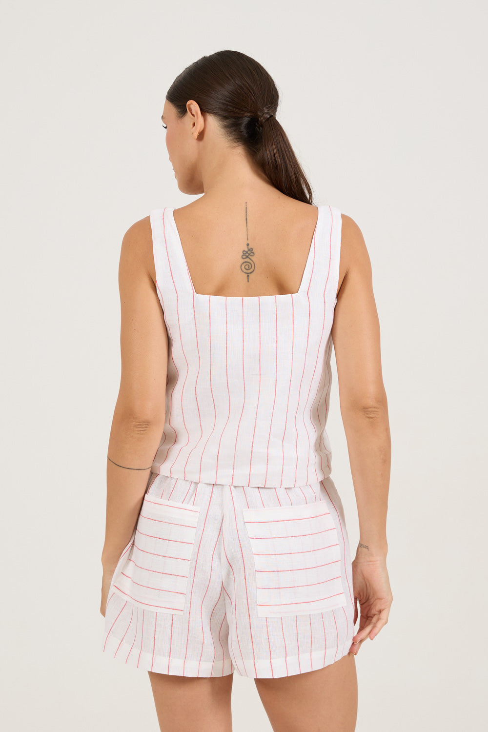 Top Ken Navy Vermelho