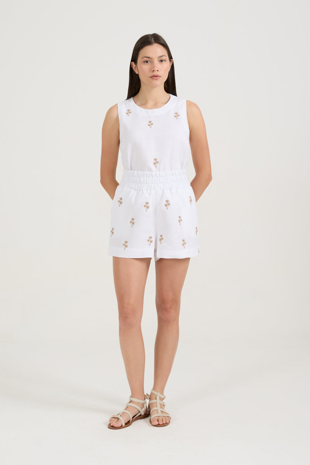 Blusa Palmeira Branca