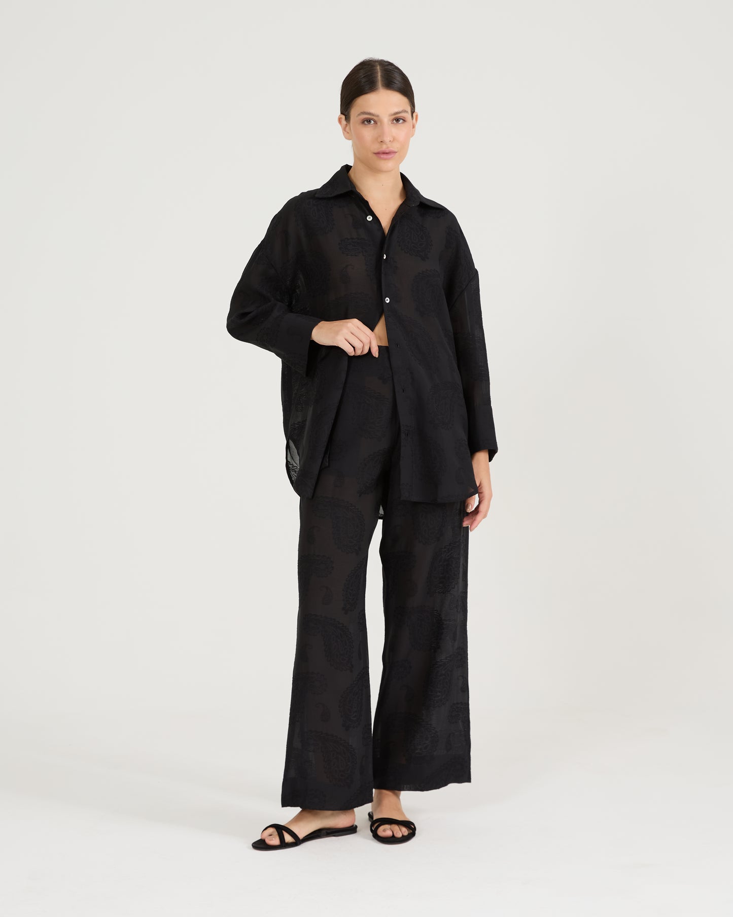 Calça Jacquard