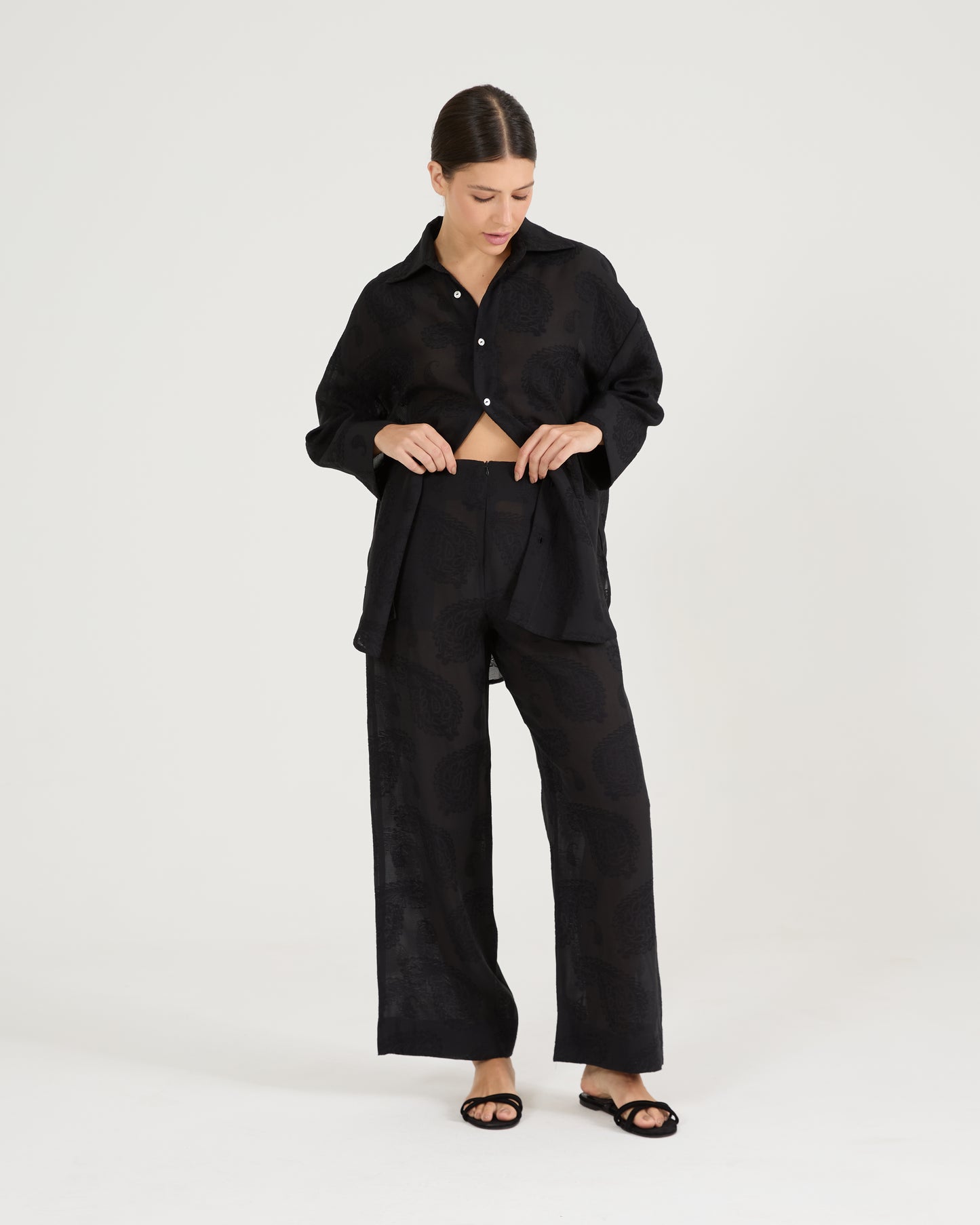 Calça Jacquard