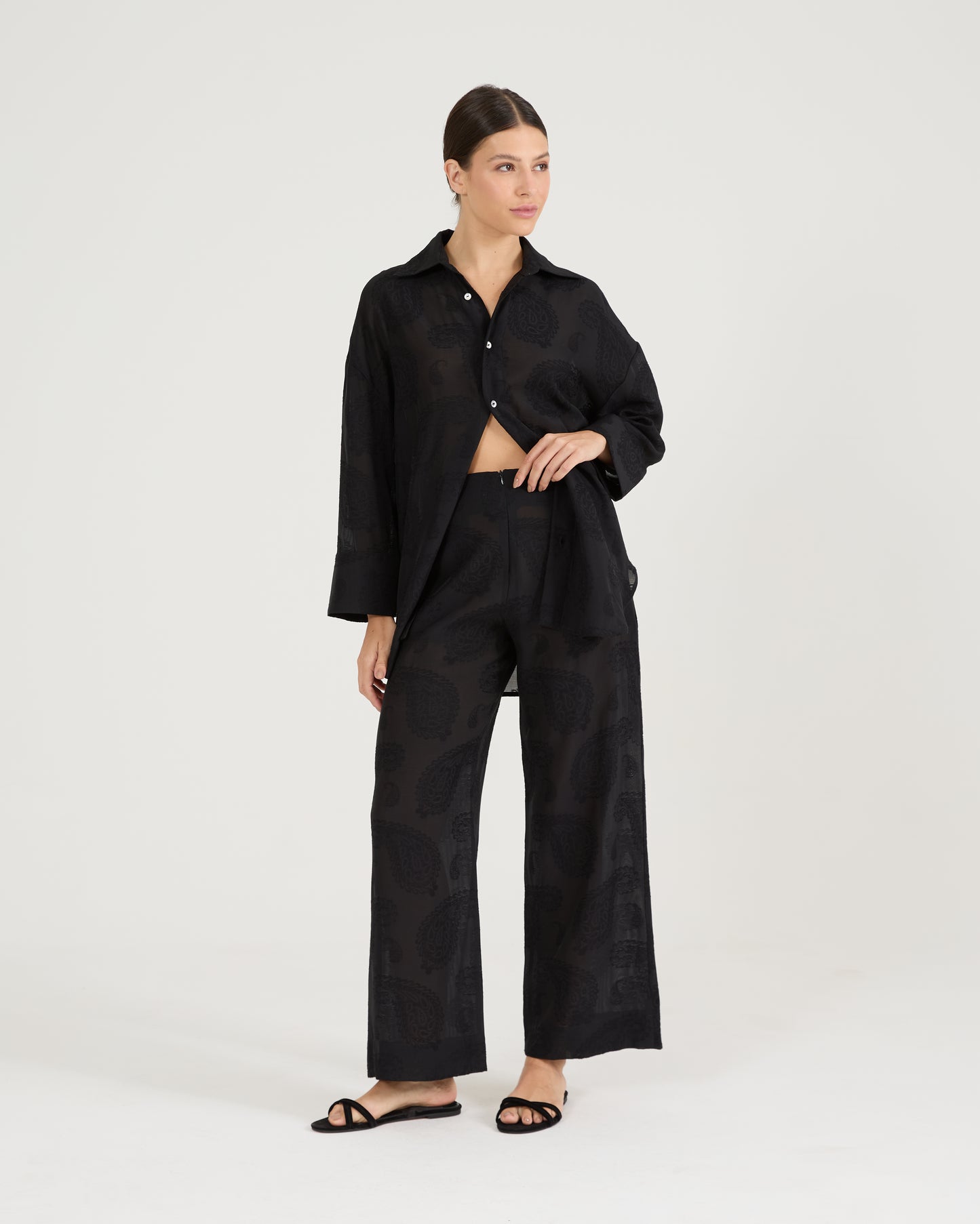 Calça Jacquard