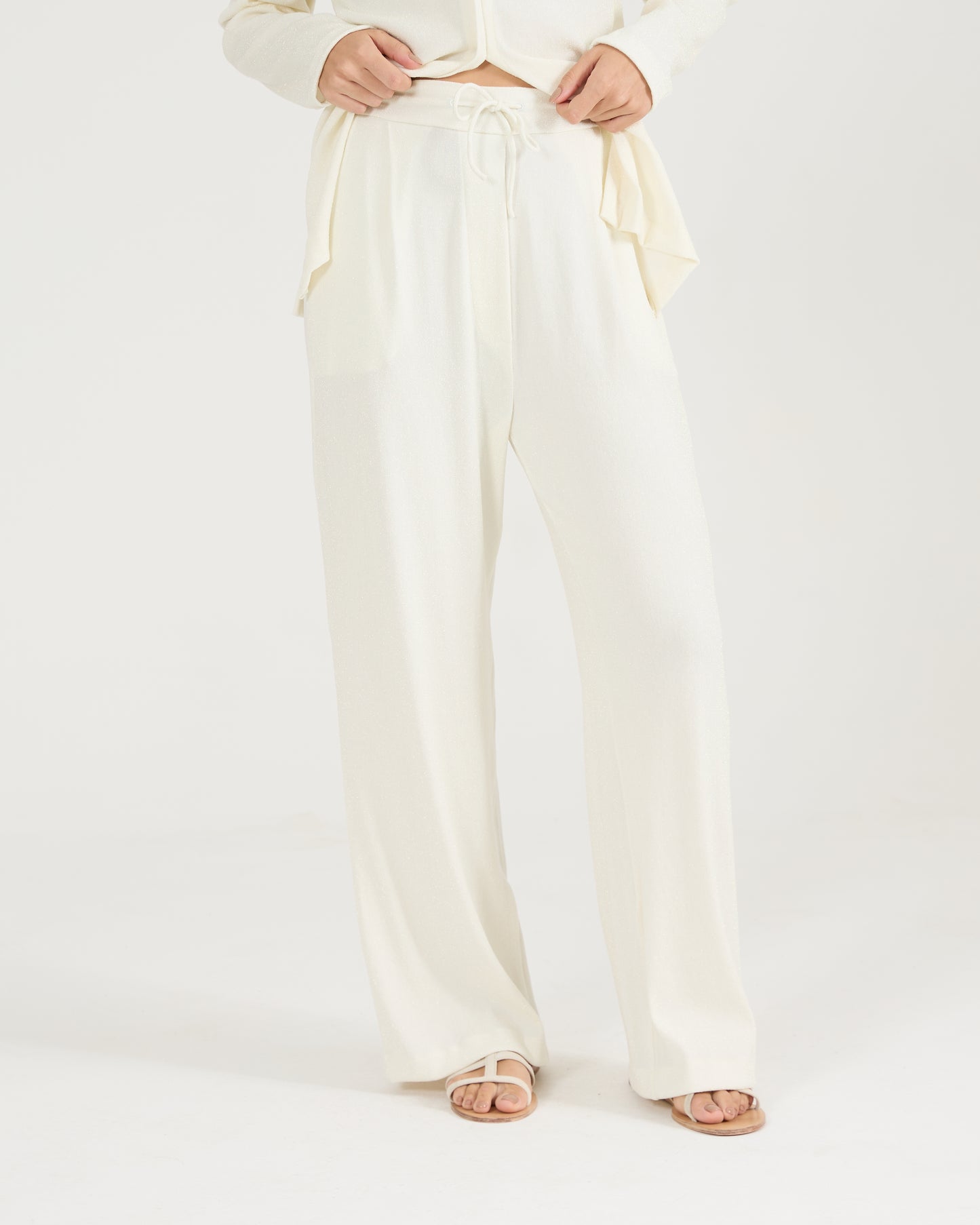 Calça Lurex Pregas