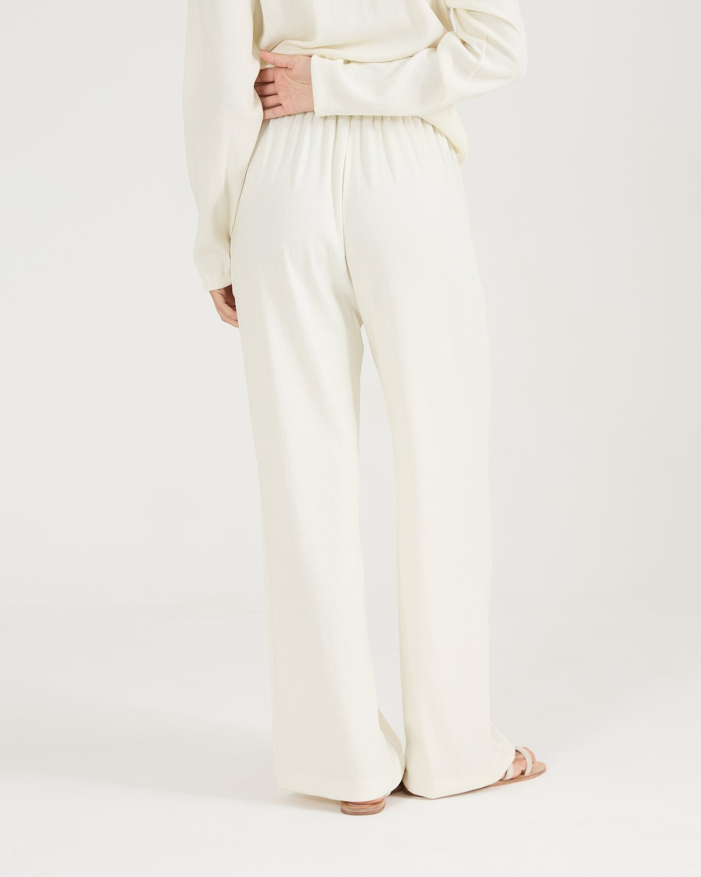 Calça Lurex Pregas