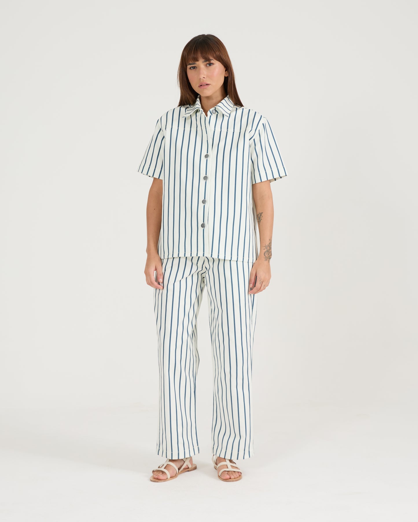 Camisa Listras Blue