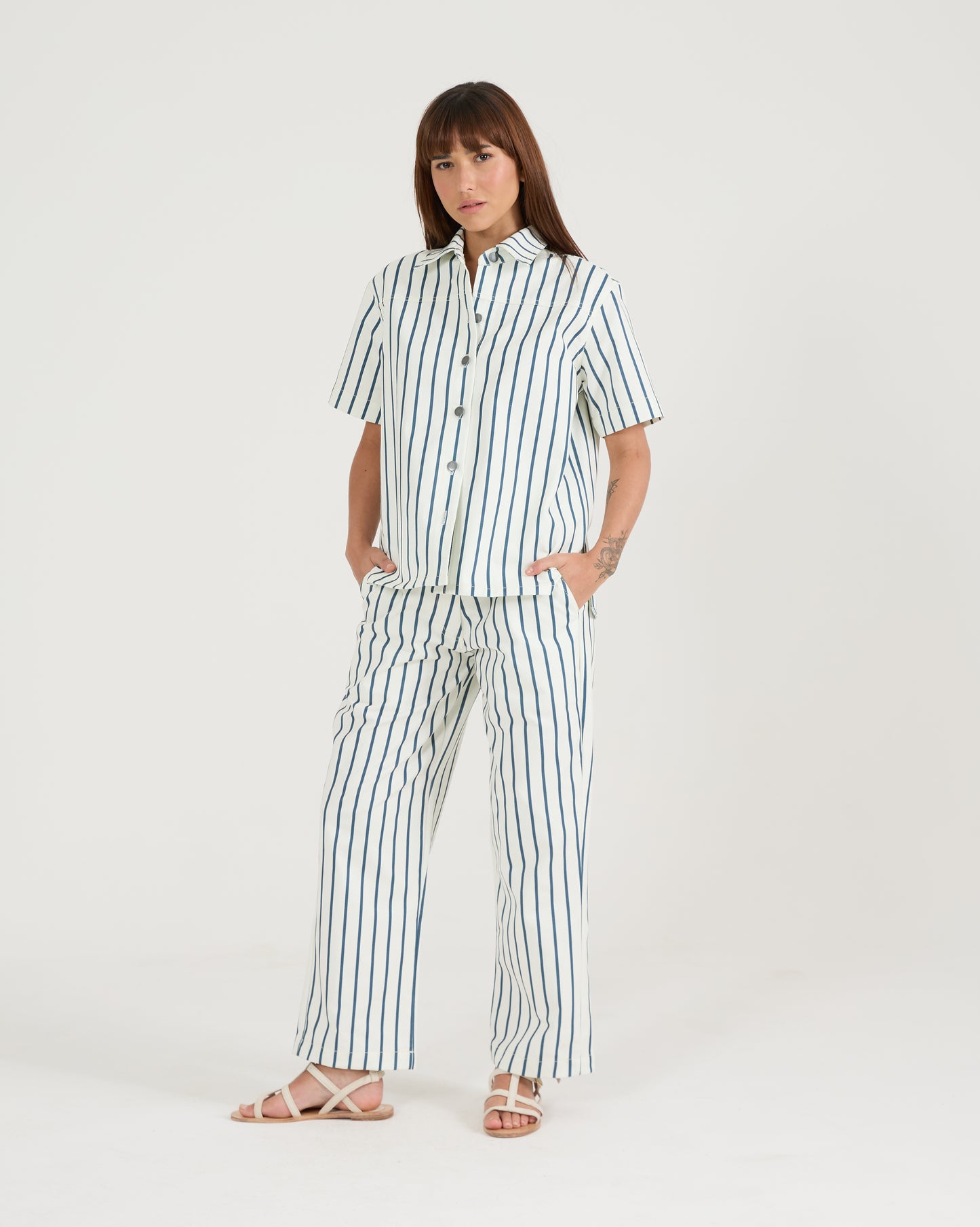 Camisa Listras Blue