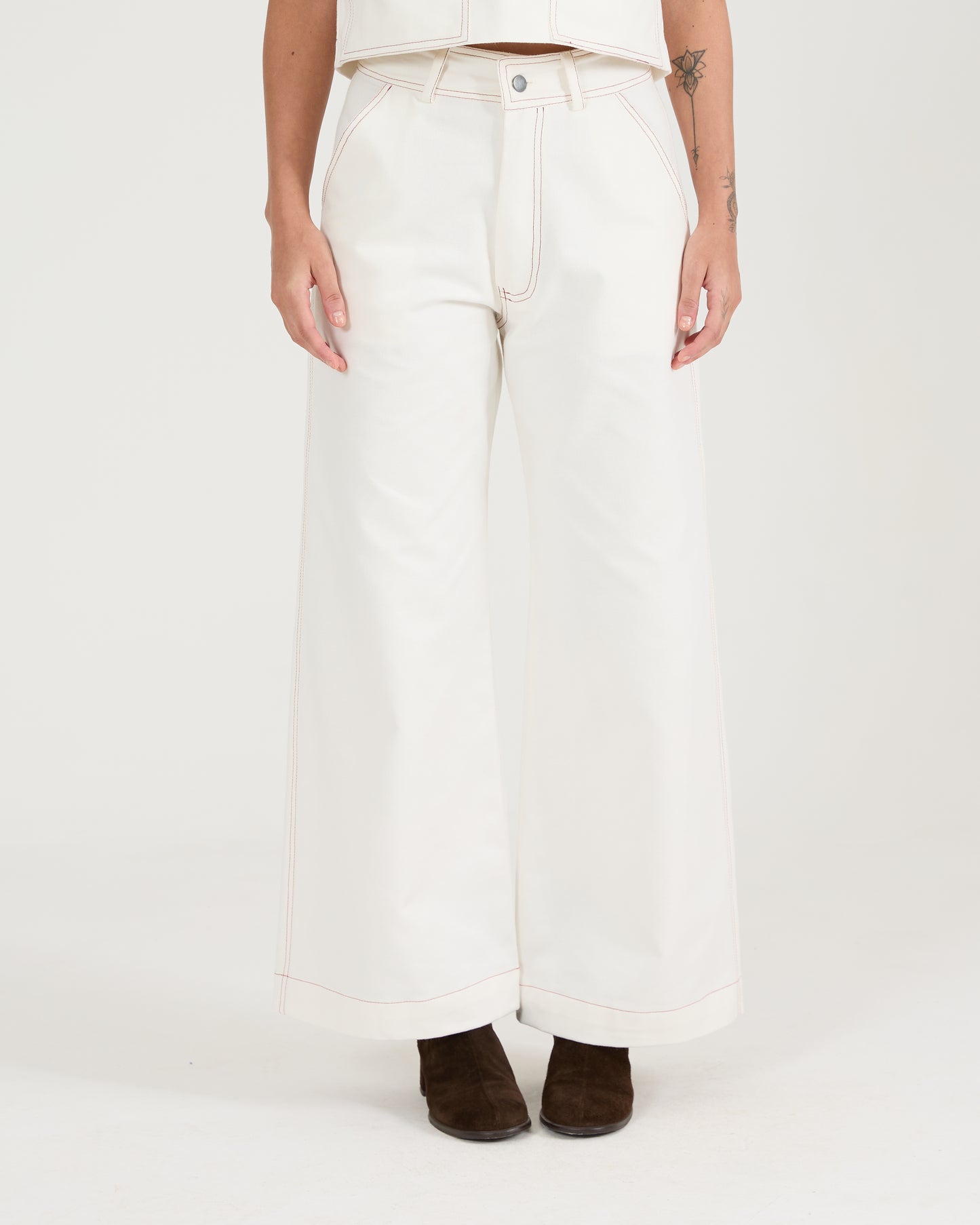 Pantalona Twill Bordô