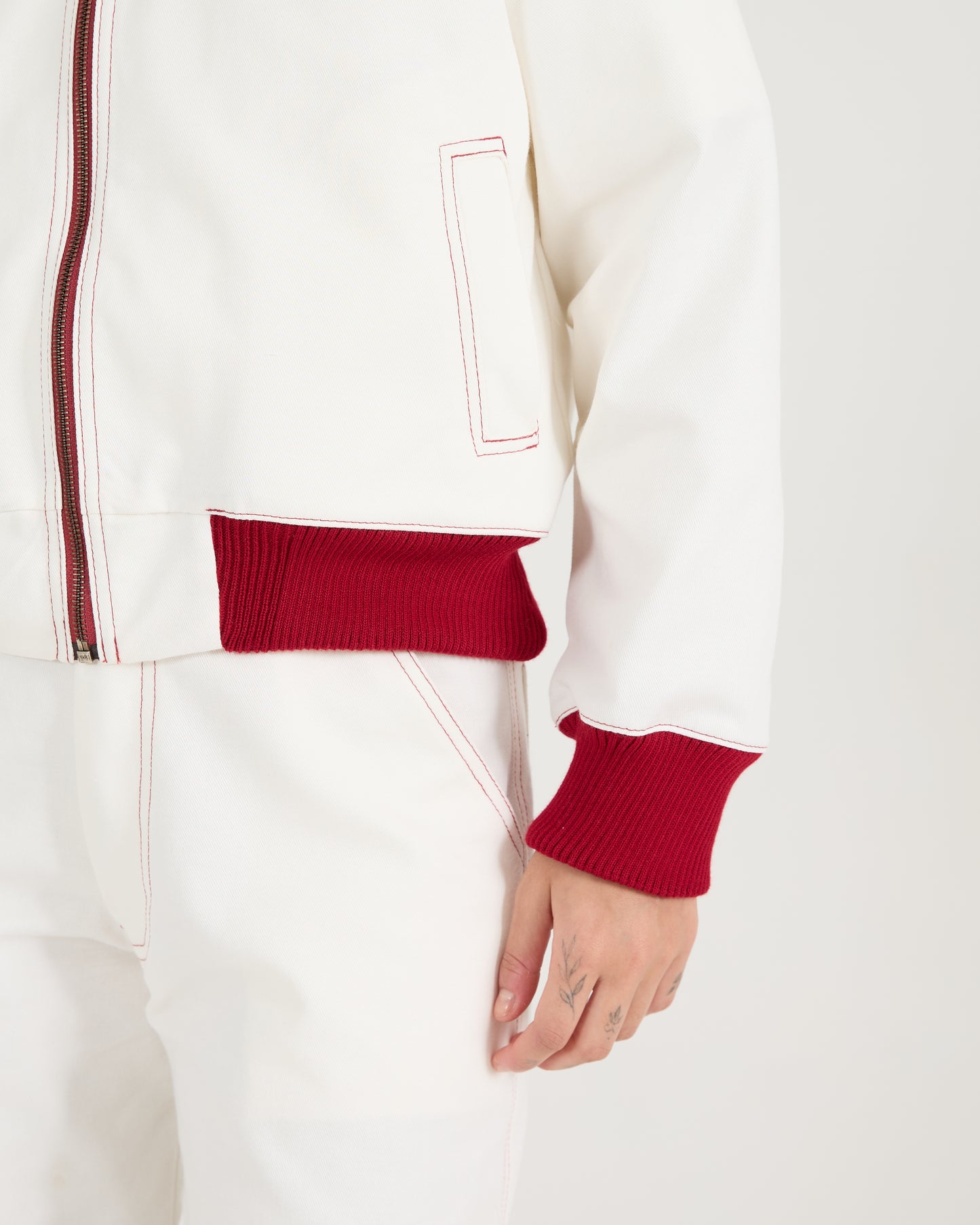 Jaqueta Bomber Tricot