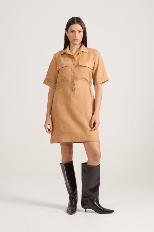 Chemise Curta Caramelo