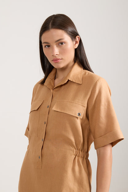 Chemise Curta Caramelo