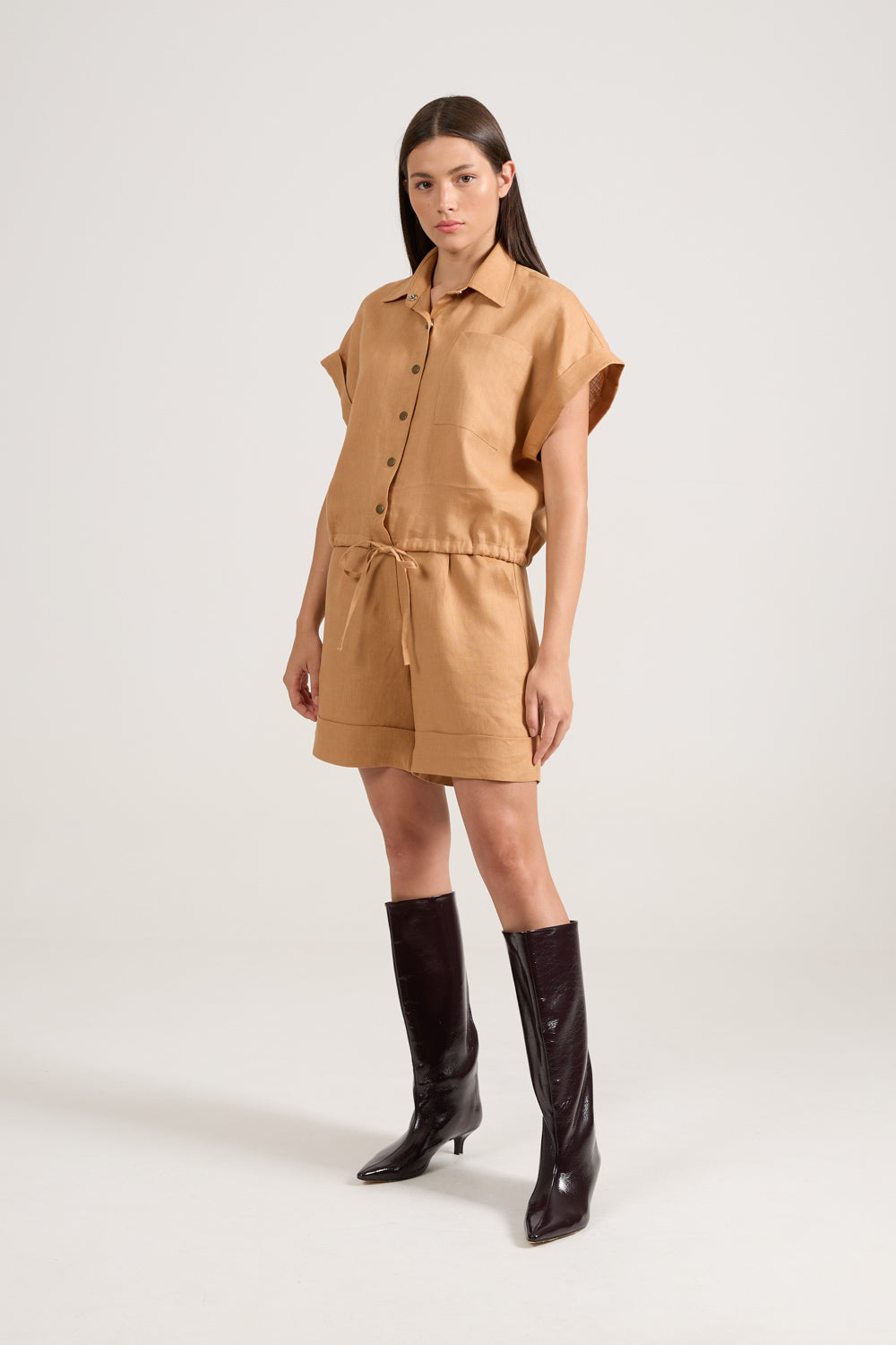 Camisa Pocket Caramelo