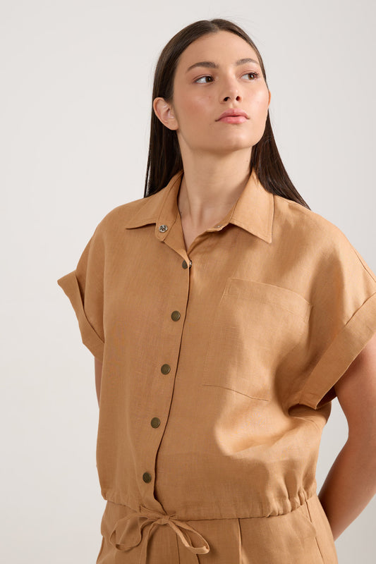 Camisa Pocket Caramelo