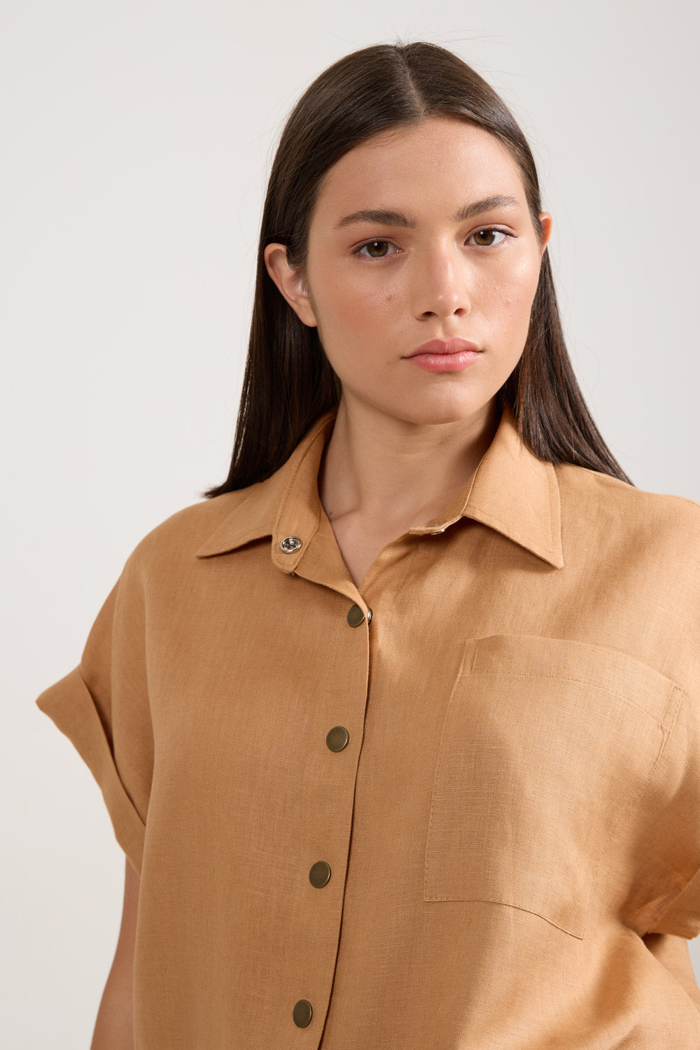 Camisa Pocket Caramelo