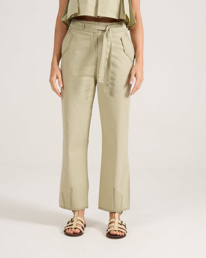 Calça Barrel Verde