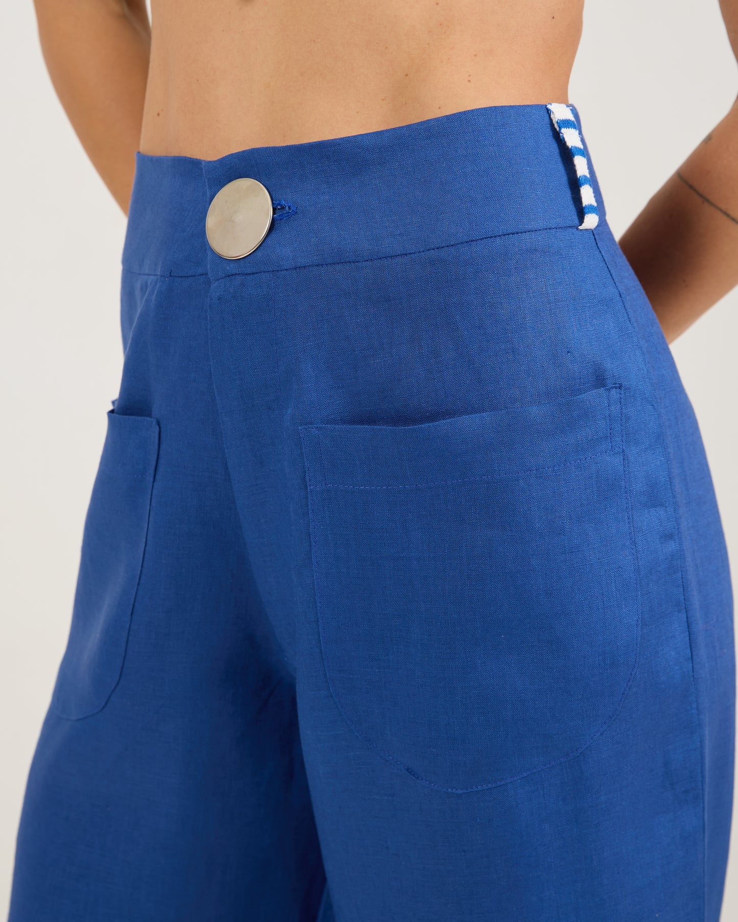 Calça Tricot Azul