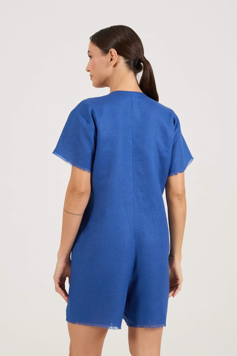 Macaquinho Tricot Azul