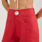 Calça Tricot Vermelha