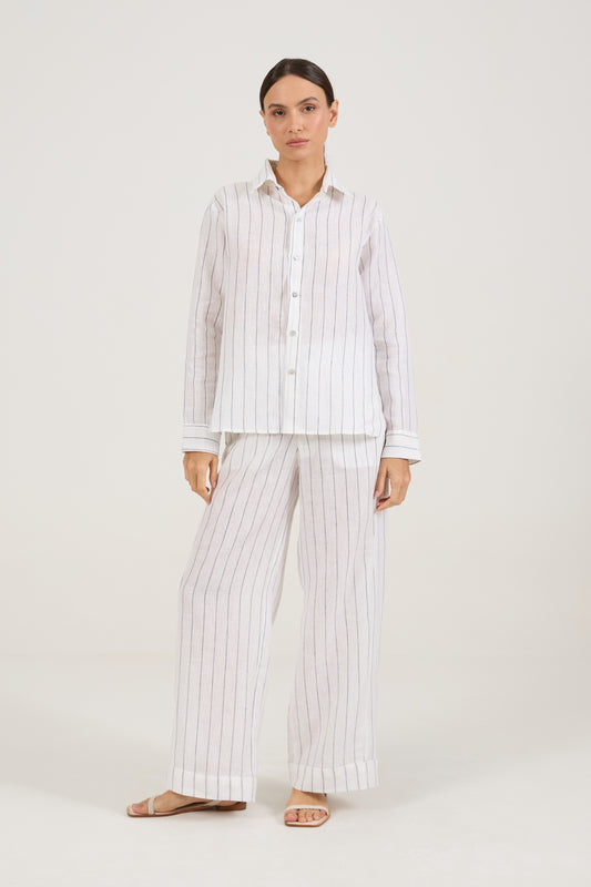 Camisa Longuete Navy Azul
