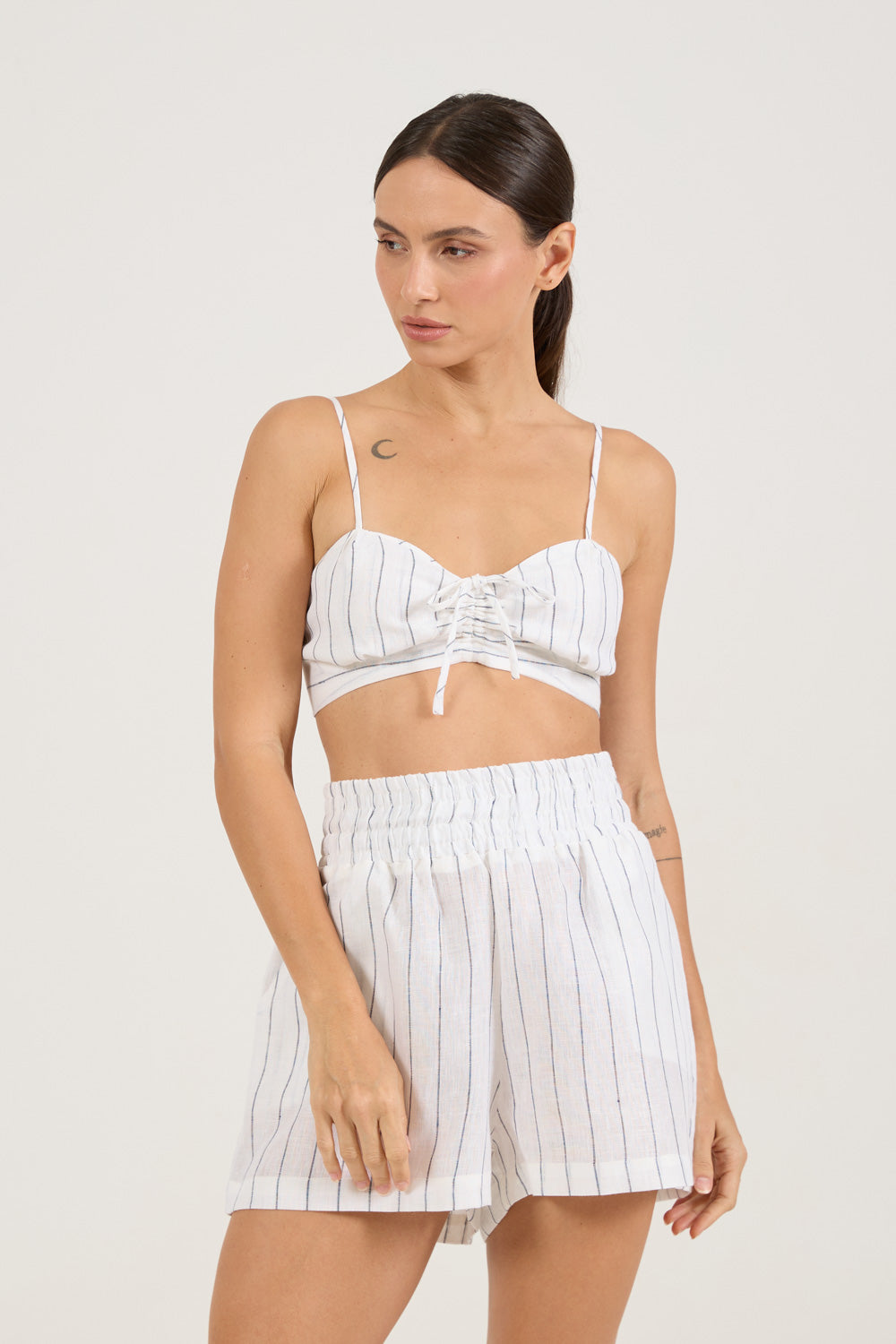 Cropped Navy Azul