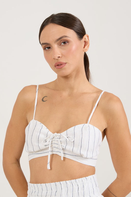 Cropped Navy Azul