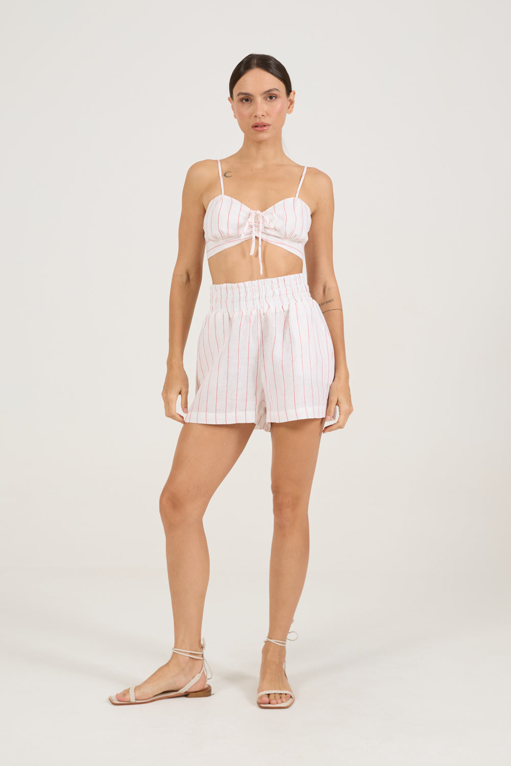 Cropped Navy Vermelho