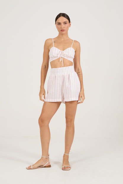 Cropped Navy Vermelho