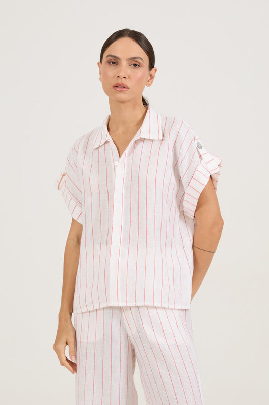 Camisa Ita Navy Vermelha