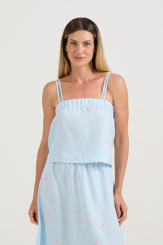Cropped Gotas Neon