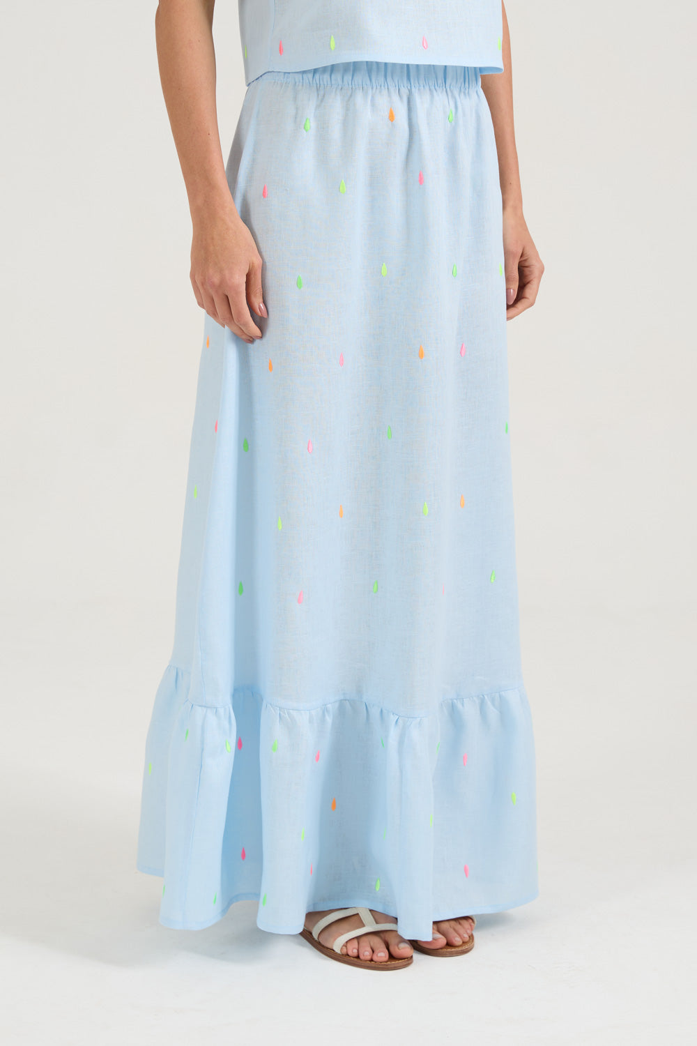 Saia Gotas Neon Azul Spum