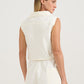 Blusa Zíper Manteiga