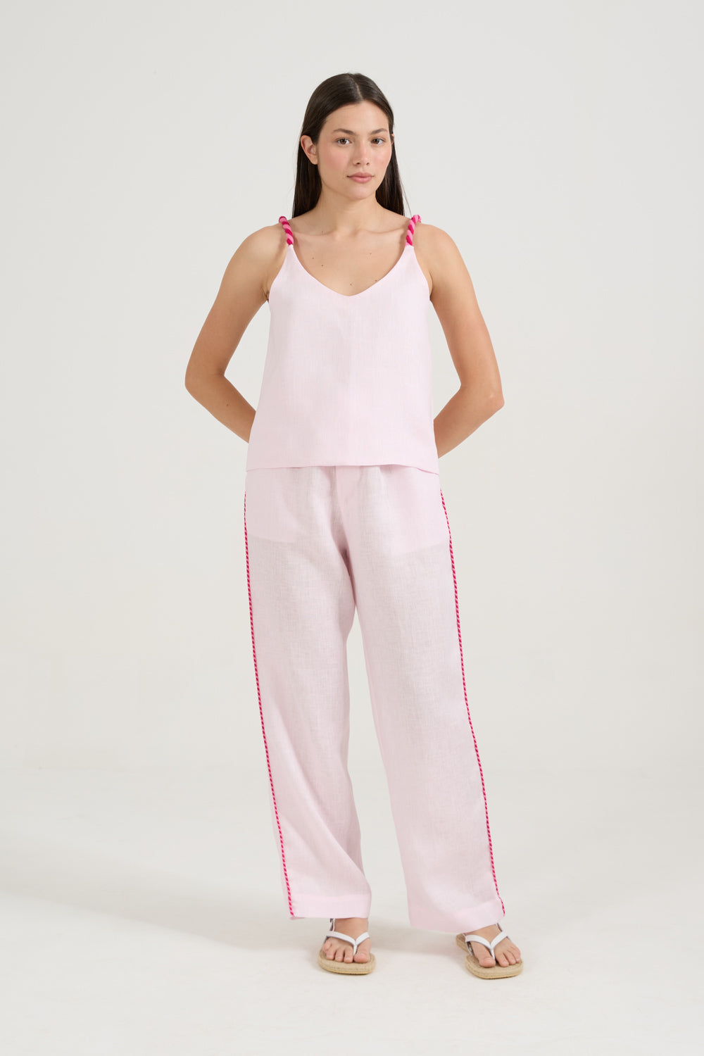 Blusa Cordão Rosa Quartzo