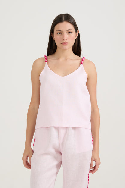 Blusa Cordão Rosa Quartzo