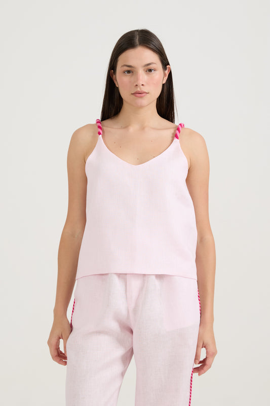Blusa Cordão Rosa Quartzo