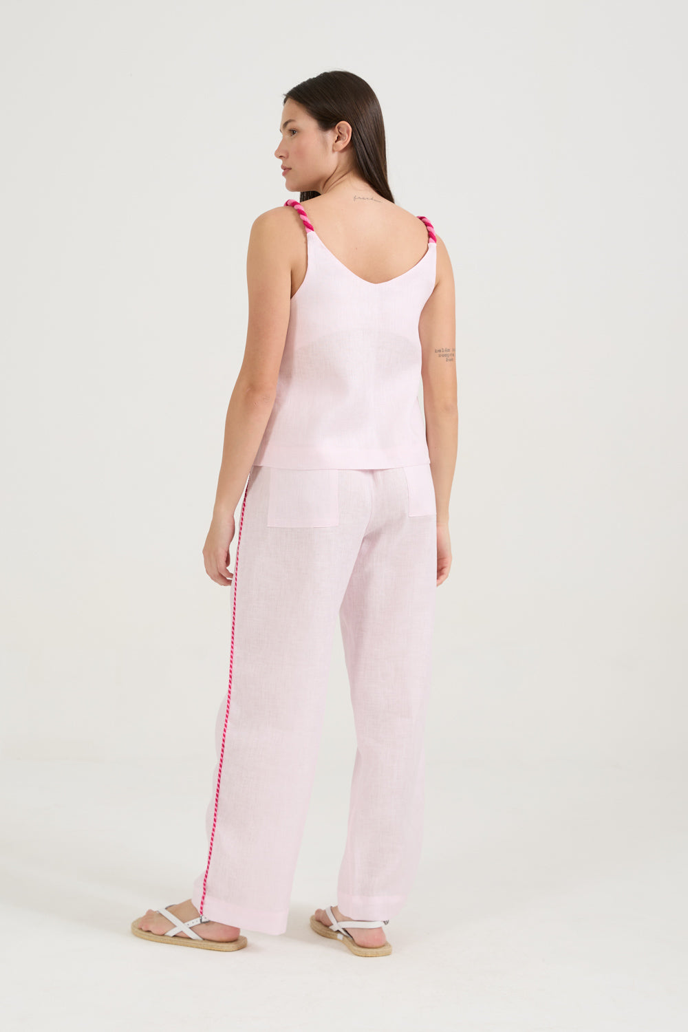 Blusa Cordão Rosa Quartzo
