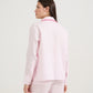 Camisa Bolsos Viés Rosa Quartzo